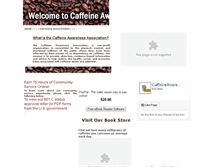 Tablet Screenshot of caffeineawareness.org